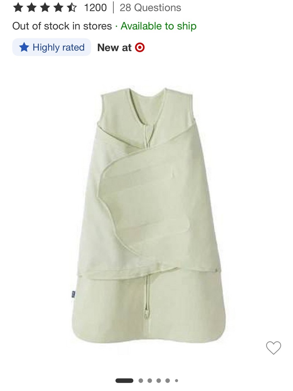 Halo Sleep Sack Swaddle- white
